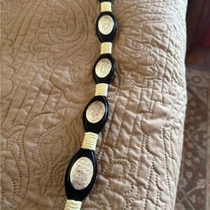 Nocona Genuine leather and Silver Womens Westetn belt